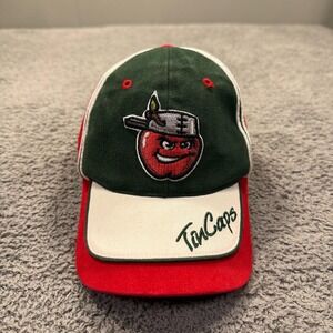 Fort Wayne‎ TinCaps Hat Cap Strap Back Youth Green Red MILB Baseball Bimm Ridder